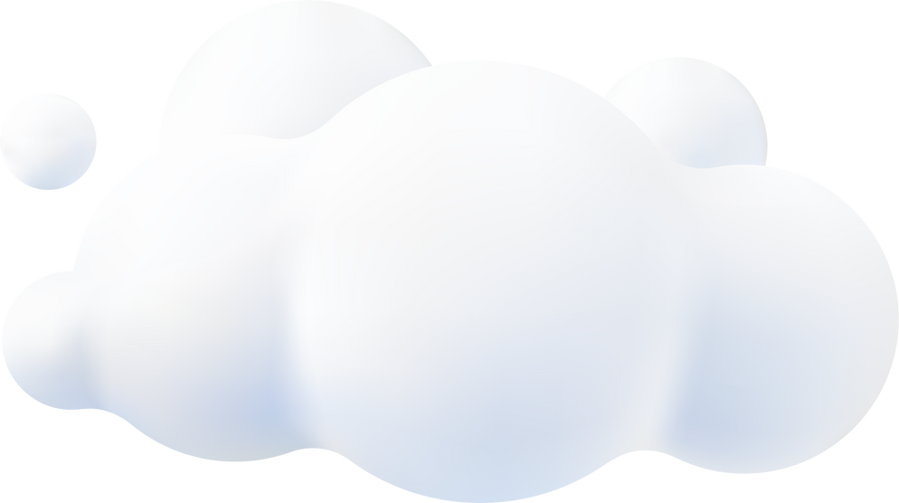cute 3d cloud
